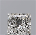 Natural Diamond 0.43 Carats, Princess with  Cut, E Color, VS1 Clarity and Certified by GIA