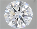 Lab Grown Diamond 6.01 Carats, Round with Excellent Cut, F Color, VVS2 Clarity and Certified by IGI