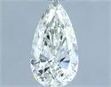 Natural Diamond 0.83 Carats, Pear with  Cut, I Color, VVS2 Clarity and Certified by IGI