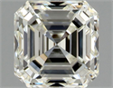 Natural Diamond 0.90 Carats, Asscher with  Cut, K Color, IF Clarity and Certified by GIA