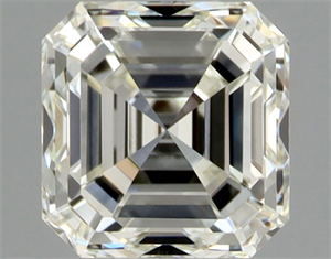 Picture of Natural Diamond 0.90 Carats, Asscher with  Cut, K Color, IF Clarity and Certified by GIA