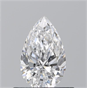 Diamante Natural 0.52 quilates, De pera , Color D, claridad VVS2 y certificado GIA