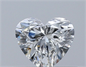 Natural Diamond 0.35 Carats, Heart with  Cut, F Color, VVS2 Clarity and Certified by GIA