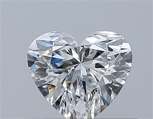 Picture of Natural Diamond 0.35 Carats, Heart with  Cut, F Color, VVS2 Clarity and Certified by GIA