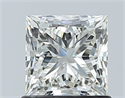 Natural Diamond 1.02 Carats, Princess with  Cut, H Color, VVS2 Clarity and Certified by IGI