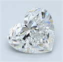 Diamante Natural 3.03 quilates, Corazón , Color E, claridad VVS1 y certificado GIA
