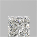 Natural Diamond 1.02 Carats, Princess with  Cut, I Color, SI1 Clarity and Certified by GIA