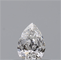 Diamante Natural 0.23 quilates, De pera , Color D, claridad VVS1 y certificado GIA