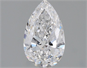 Natural Diamond 1.01 Carats, Pear with  Cut, D Color, VVS1 Clarity and Certified by GIA