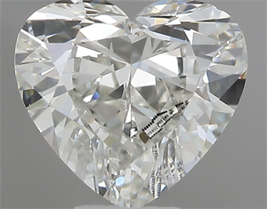 Picture of Natural Diamond 0.49 Carats, Heart with  Cut, G Color, VS1 Clarity and Certified by IGI