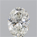 Natural Diamond 1.30 Carats, Oval with  Cut, I Color, SI1 Clarity and Certified by GIA