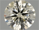 Natural Diamond 0.68 Carats, Round with Excellent Cut, L Color, I1 Clarity and Certified by IGI