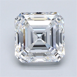 Picture of Natural Diamond 3.02 Carats, Asscher with  Cut, D Color, VVS2 Clarity and Certified by GIA