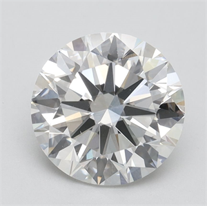 Picture of Lab Grown Diamond 2.50 Carats, Round with Excellent Cut, F Color, VS1 Clarity and Certified by IGI