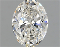 Natural Diamond 0.70 Carats, Oval with  Cut, G Color, VVS2 Clarity and Certified by GIA