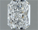 Natural Diamond 0.71 Carats, Radiant with  Cut, F Color, VVS1 Clarity and Certified by GIA
