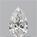 Natural Diamond 0.53 Carats, Pear with  Cut, H Color, VS1 Clarity and Certified by GIA