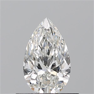 Picture of Natural Diamond 0.53 Carats, Pear with  Cut, H Color, VS1 Clarity and Certified by GIA