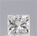 Natural Diamond 0.50 Carats, Princess with  Cut, G Color, VVS1 Clarity and Certified by GIA