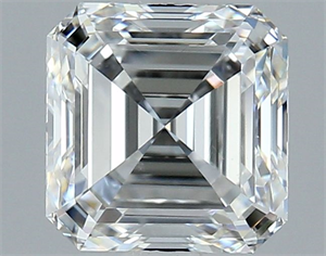 Foto Diamante Natural 1.51 quilates, Asscher , Color F, claridad VS2 y certificado GIA de