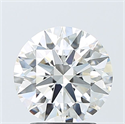 Lab Grown Diamond 2.53 Carats, Round with Ideal Cut, E Color, VVS2 Clarity and Certified by IGI
