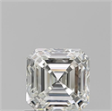 Diamante Natural 0.90 quilates, Asscher , Color I, claridad VS1 y certificado GIA
