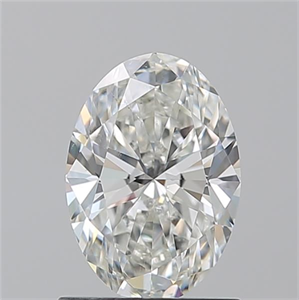 Picture of Natural Diamond 1.03 Carats, Oval with  Cut, H Color, SI1 Clarity and Certified by GIA