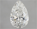 Natural Diamond 1.20 Carats, Pear with  Cut, G Color, VVS2 Clarity and Certified by GIA