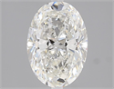 Natural Diamond 2.01 Carats, Oval with  Cut, H Color, SI1 Clarity and Certified by GIA