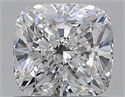 Natural Diamond 0.72 Carats, Cushion with  Cut, E Color, SI1 Clarity and Certified by GIA