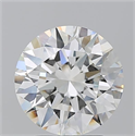 Natural Diamond 3.02 Carats, Round with Excellent Cut, I Color, VS1 Clarity and Certified by GIA