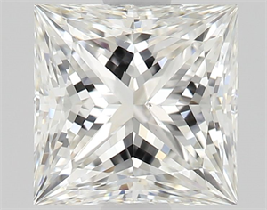 Picture of Natural Diamond 1.01 Carats, Princess with  Cut, H Color, VS2 Clarity and Certified by GIA