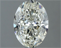 Natural Diamond 1.01 Carats, Oval with  Cut, I Color, SI1 Clarity and Certified by IGI