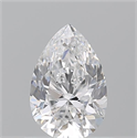 Natural Diamond 0.71 Carats, Pear with  Cut, D Color, VS1 Clarity and Certified by GIA