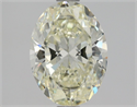 Natural Diamond 1.50 Carats, Oval with  Cut, M Color, SI1 Clarity and Certified by GIA