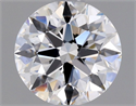 Natural Diamond 0.85 Carats, Round with Excellent Cut, D Color, VS2 Clarity and Certified by GIA