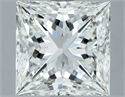 Diamante Natural 3.02 quilates, Princesa , Color H, claridad VS1 y certificado IGI