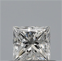 Natural Diamond 0.31 Carats, Princess with  Cut, E Color, VVS2 Clarity and Certified by GIA