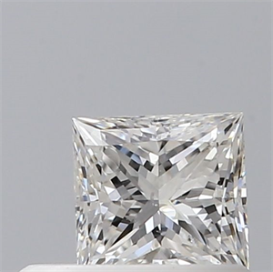 Picture of Natural Diamond 0.42 Carats, Princess with  Cut, F Color, SI1 Clarity and Certified by GIA