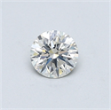 Diamante Natural 0.40 quilates, Redondo , Color I, claridad I1 y certificado GIA