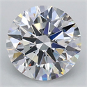 Lab Grown Diamond 1.05 Carats, Round with Ideal Cut, D Color, VVS2 Clarity and Certified by IGI