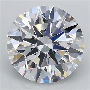 Picture of Lab Grown Diamond 1.05 Carats, Round with Ideal Cut, D Color, VVS2 Clarity and Certified by IGI