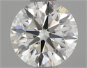 Natural Diamond 0.70 Carats, Round with Excellent Cut, K Color, VS2 Clarity and Certified by GIA