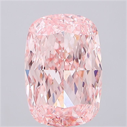 Picture of Lab Grown Diamond 20.04 Carats, CUSHION MODIFIED with  Cut, Fancy Vivid Pink Color, VVS2 Clarity and Certified by IGI