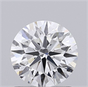 Lab Grown Diamond 0.85 Carats, Round with Ideal Cut, D Color, VS1 Clarity and Certified by IGI