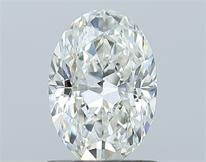 Picture of Natural Diamond 1.02 Carats, Oval with  Cut, H Color, SI1 Clarity and Certified by GIA