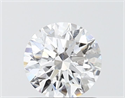 Lab Grown Diamond 1.05 Carats, Round with Ideal Cut, D Color, VVS2 Clarity and Certified by IGI