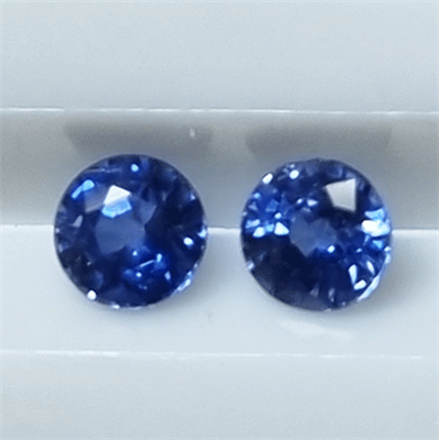 1.50Cts Designers pave set aretes de diamantes con zafiros de Ceilán 1.25 CTS