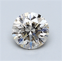 1.01 Carats, Round natural Diamond with Ideal Cut, H Color, VVS2 Clarity and Certified by CGL