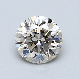 Picture of 1.02 Carats, Round natural Diamond with Ideal Cut, J Color, VVS2 Clarity and Certified by IGI